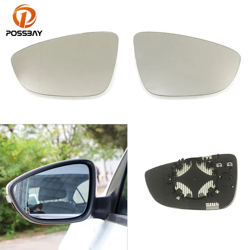 Predné spätné zrkadlo automobilu sklo konvexné priehľadné dvere bočné pohľad zadný pohľad pre VW Jetta Mk6 Passat B7 Beetle Scirocco Accessories