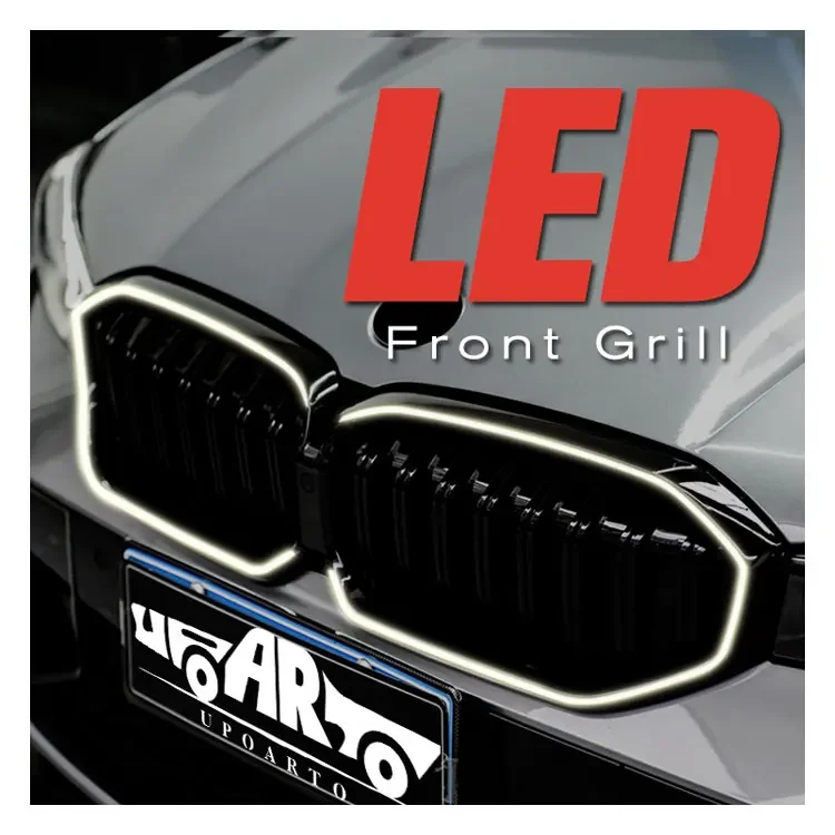Predné svetlo Grile Glow predný nárazník Grill LED mriežka pre B-MW 3 Series G20 5 Series G30