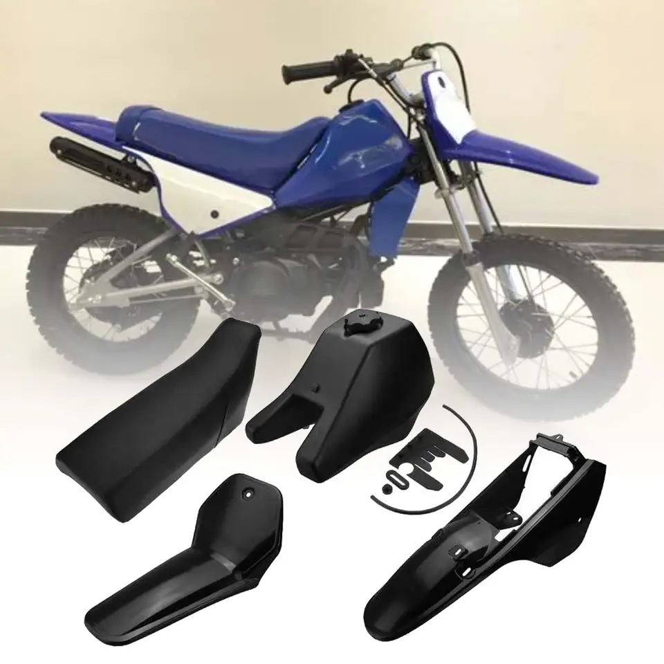Predné zadné blatníky polohy sedadla sedadla Montáž Plasty Kit Motocykel Časti tela Ráme Doplnky pre Yamaha PW80