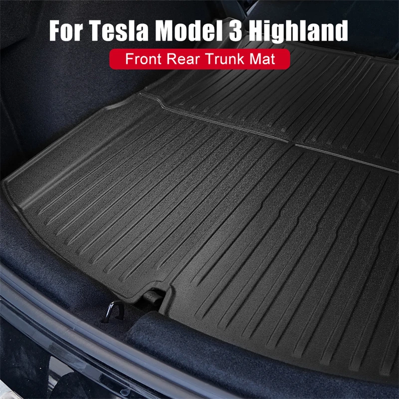 Predné zadné kmeňa kmeňa úložných podložiek nákladný podnos pre Tesla Model 3 Highland 2023 2024