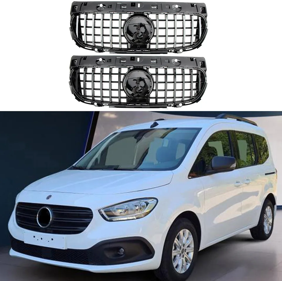 Predné závodné facelift mriežky horný nárazník radiátor GTR gril Panamerica pre Mercedes-Benz Citan W416 2021-2023