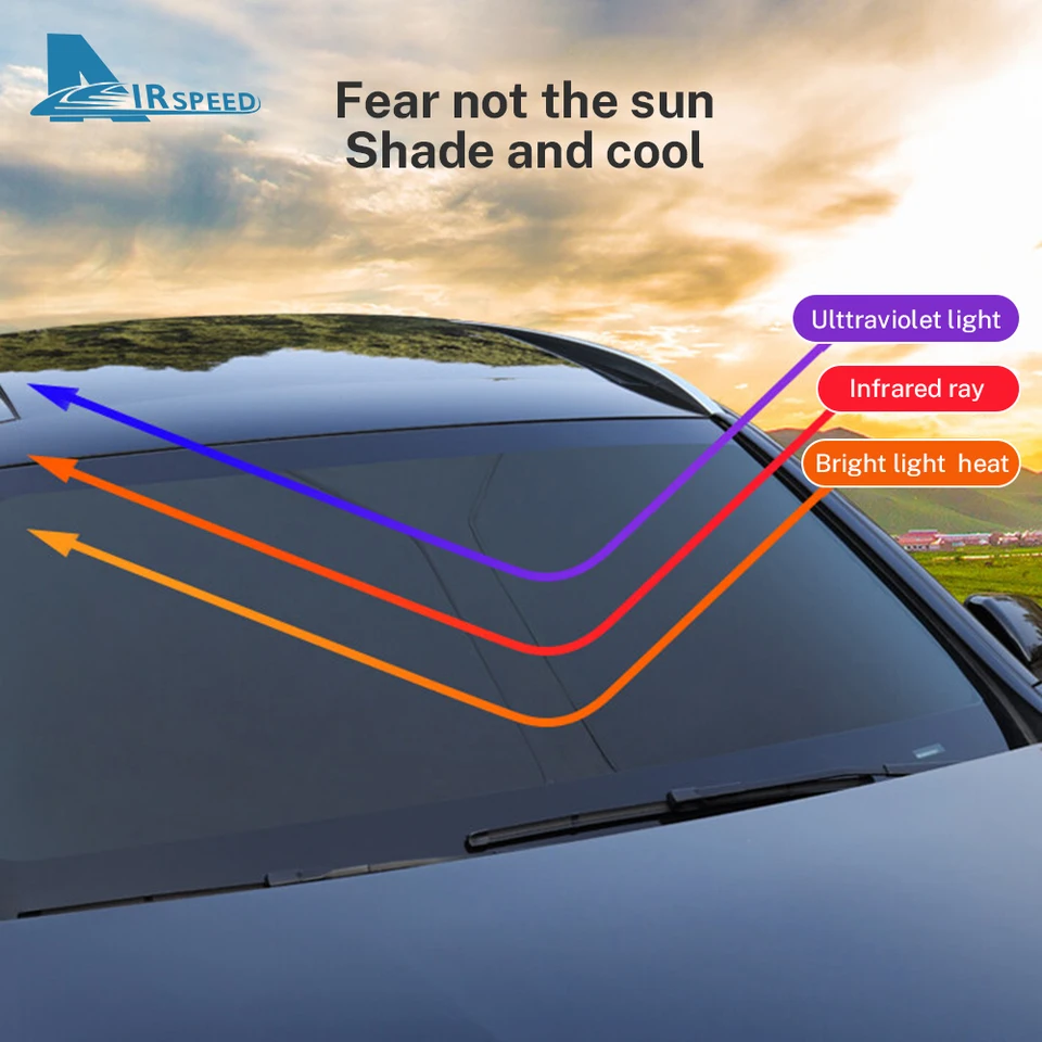 Predné čelné sklo Sunshade Anti-UV Sun Umbrella pre Toyota Corolla 2003 2004 2005 2006 2007