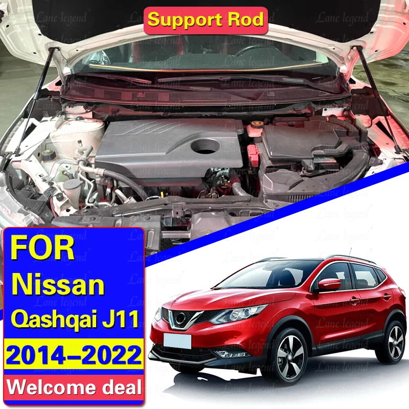Predný motor s kapucňou Gas Strut Strut Shots Shots Rift podporuje prúty pre Nissan Qashqai J11 pre Nissan Rogue Sport 2014-2022