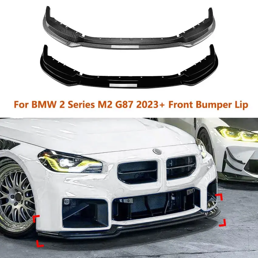 Predný nárazník automobilu pre BMW 2 séria M2 G87 2023+ Spiler Splitter Splitter Difuser Difuser Difuser Difuser Difuser Difuser Sit