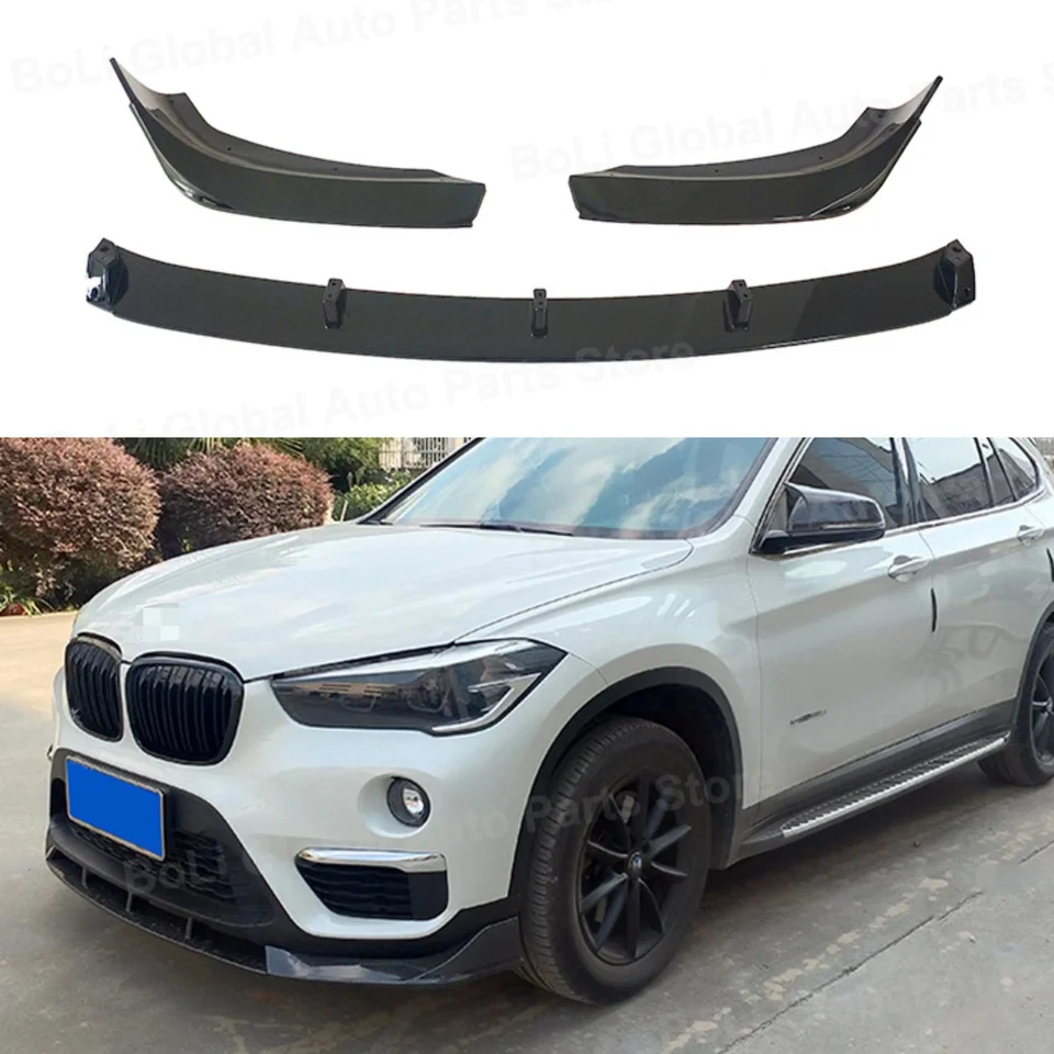 Predný nárazník automobilu pre BMW X1 F48 F49 2016 2017 2018 2019-2022 SPOILER Splitter Difuser Detachable Body Kit Cover Cover