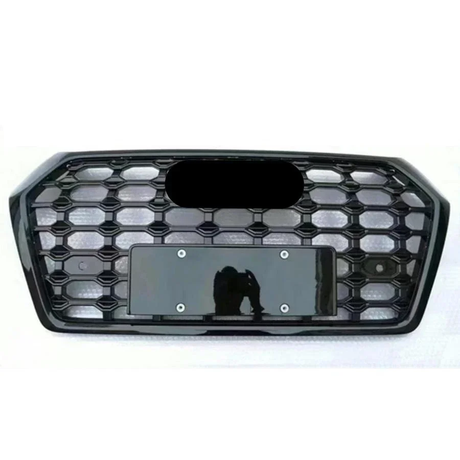 Predný nárazník mriežky predný nárazník Grill Stredová mriežka Gloss Black pre Q5 2018-2020 (Repit for SQ5 Style) Automobilové doplnky
