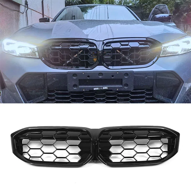 Predný nárazník obličky Grill Racing Grilles náhradné grily pre BMW 3 Series G20 LCI 320I 325I 330I 2023-2024