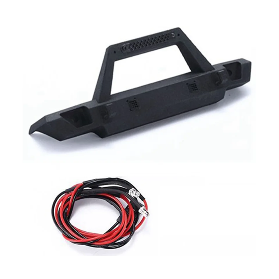 Predný nárazník RC s LED svetlom pre Xiaomi Suzuki Jimny 1/16 RC Aktualizácia automobilov TIM TRIM Čierne