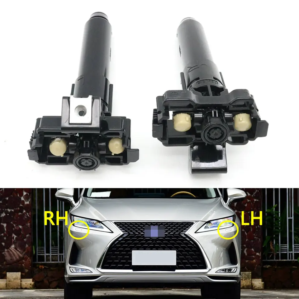 Predný nárazník s predným nárazníkom Svietiteľa sprejový svetlomet s čistou dýzou pre Lexus RX350 RX350L RX450H RX450HL 2019-2021