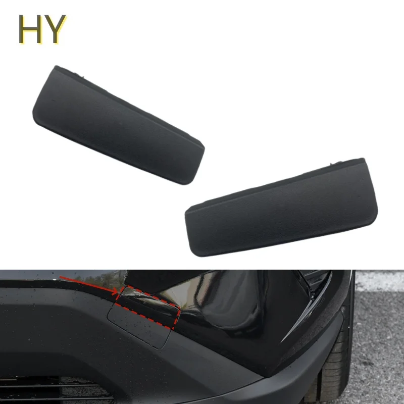 Predný nárazník vľavo ľavý krycí kryt hák 53285-0R120 53286-0R120 pre Toyota RAV4 XA50 2019-2022 Čierne vlečné háčiky