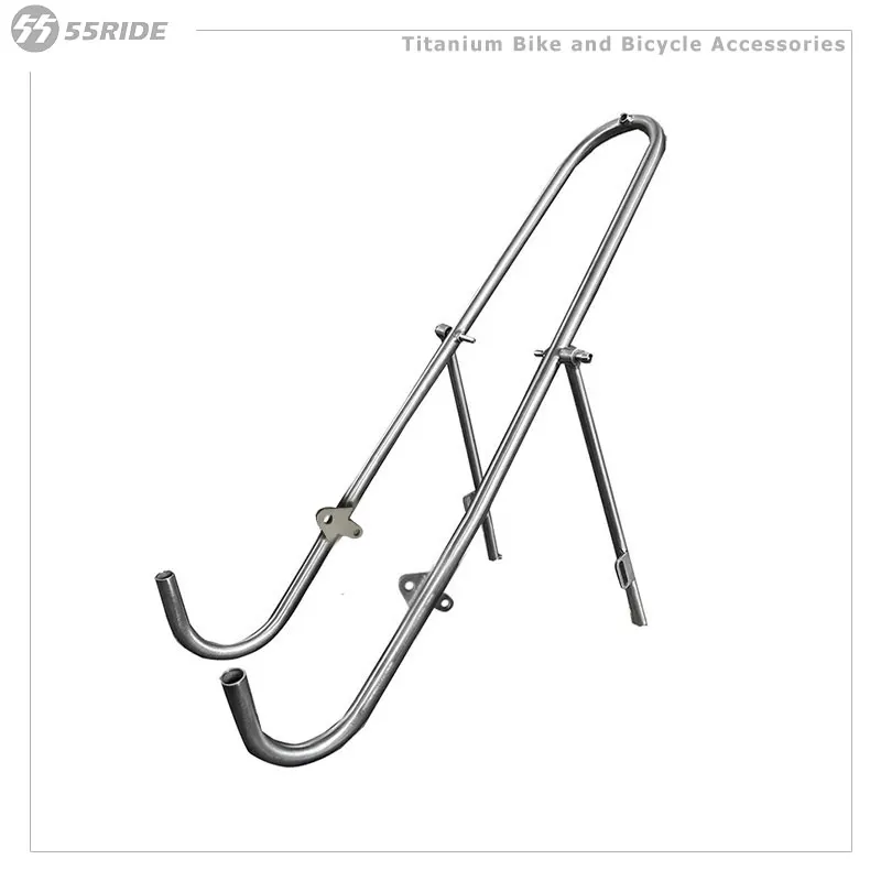 Predný stojan na bicykel Titanium, predný nosič štrkového bicykla, stojany na nákladné vozidlá, držiak zadného parcela vozidla, cyklistické príslušenstvo