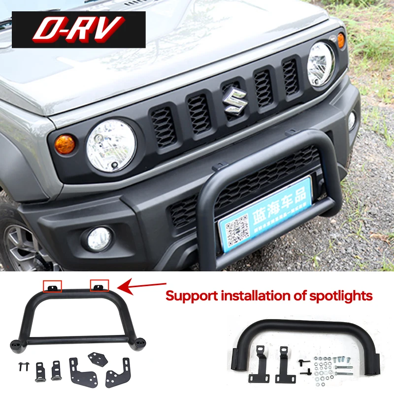 Predný zadný nárazník auta pre Suzuki Jimny JB64 Sierra JB74W 2019 2024 Oceľový bull bar predný nárazník Ochrana ochrana zadného nárazníka