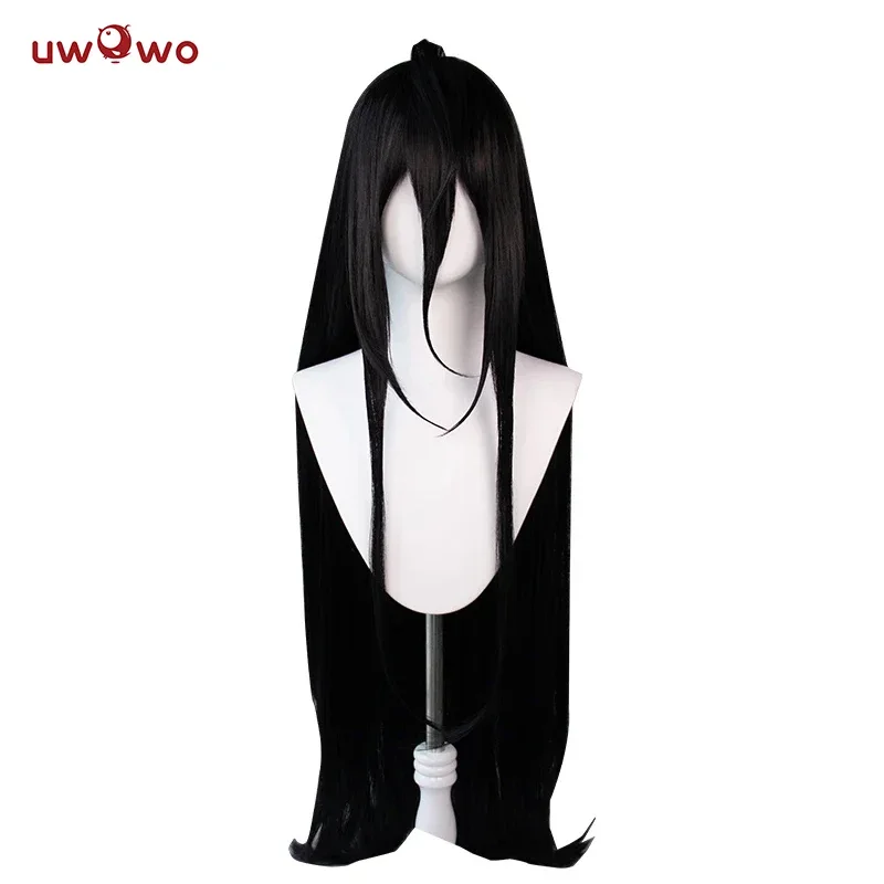 Predpredaj anime albedo cosplay parochňu parochne parochne 120 cm hlboký fialový čierny dlhý vlasový halloween cosplay parochne