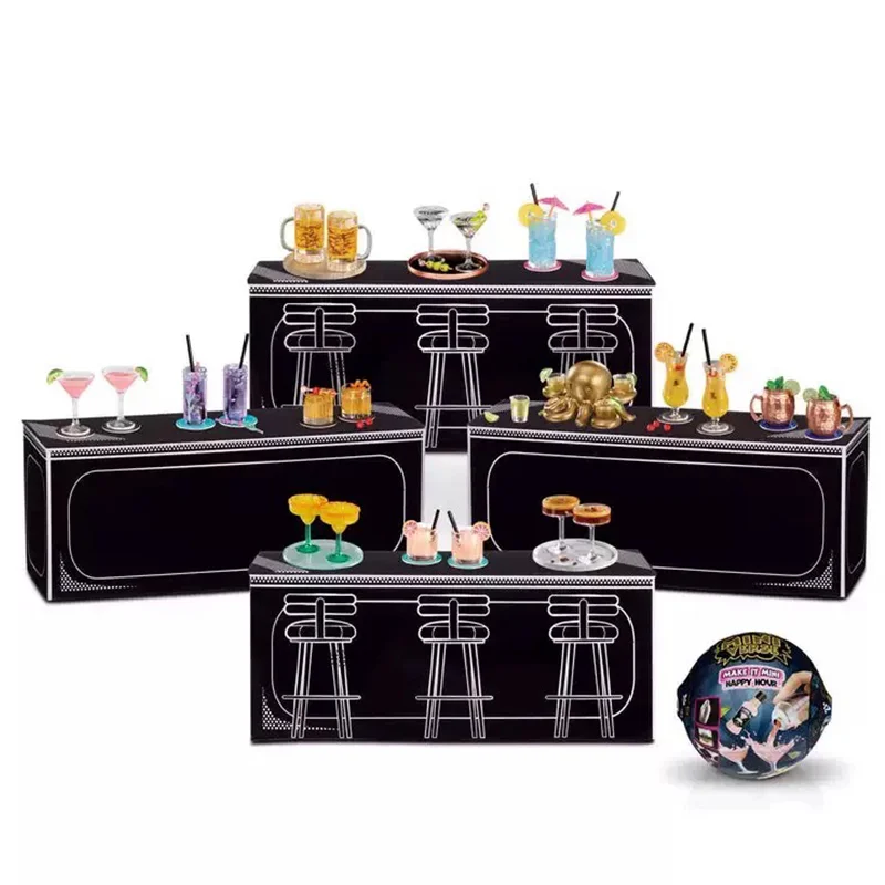 Predpredajná miniverse šťastná hodina anime figúrka Mini verš, aby z neho mal Mini Happy Hour Action Lucky Figures DIY narodeniny darček pre deti hračky