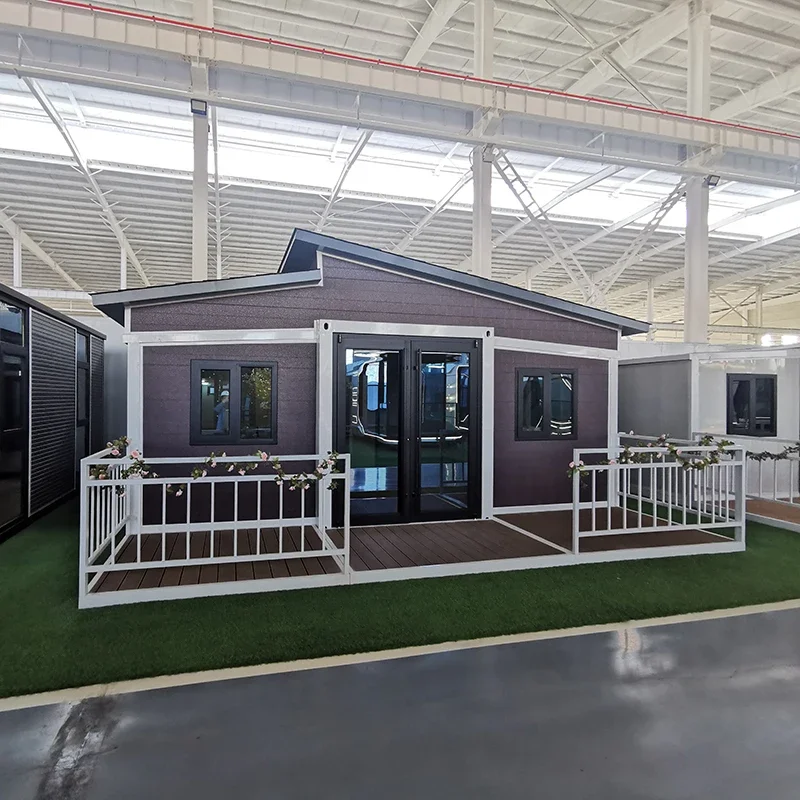 Prefabrikovaný modulárny dom prefabrikovaný oceľ 2 spálňa rozšíriteľná kontajner babička plochý dom austrálske štandardy