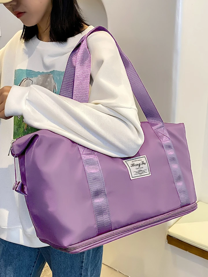 Prejdite na cestovné vrecko Nylon Waterproof Sports Gym Tašky pre ženy s veľkou kapacitou Storage batožina kabelka