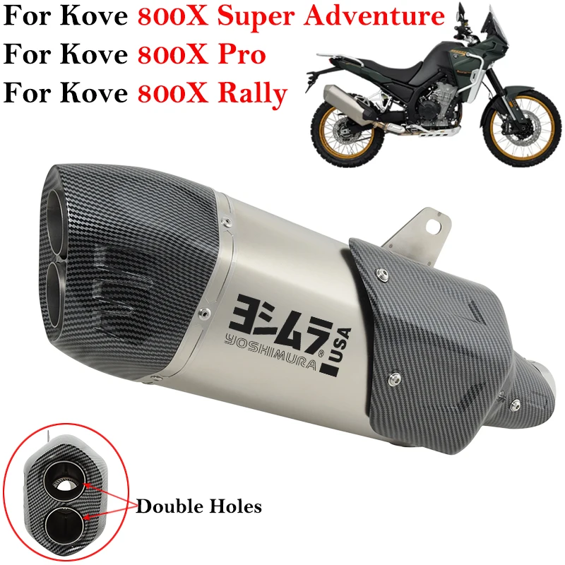 Prekĺznite pre Kove 800x 800 x Adventure Rally Pro 2023 Motocyklové výfukové systémy Modifide tlmič TUBLER Dvojlôžok