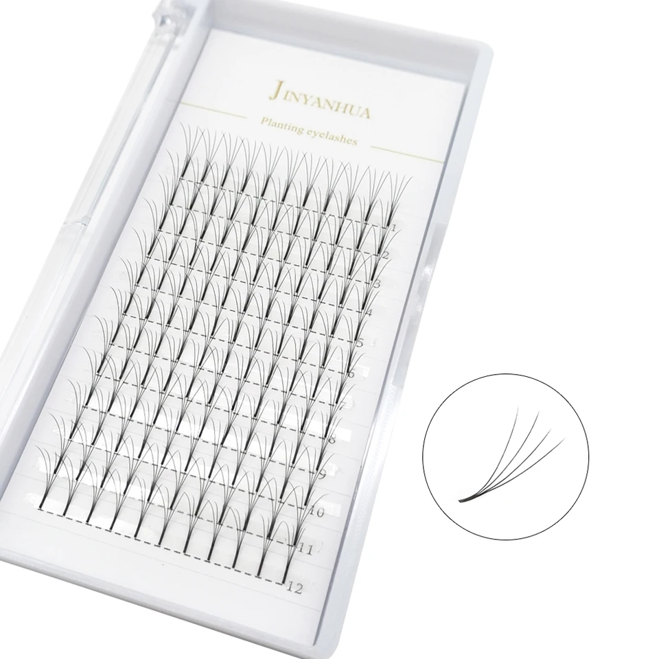 Premade Volume Fans Fans Rimataš predĺženia dlhý kmeň 3D/4D/5D/6d/7d/8d 0,07 Fans Lash C/D/DD Curl 10-16mm Soft Soft Fans Extension