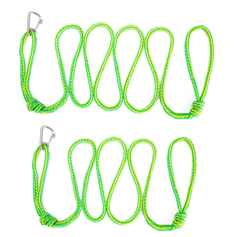 Premium Dock Lines Highlice Braided Námorné lano pre lietadlá vodná loď na kajaku na kajaku na kajaku s nerezovým klipom