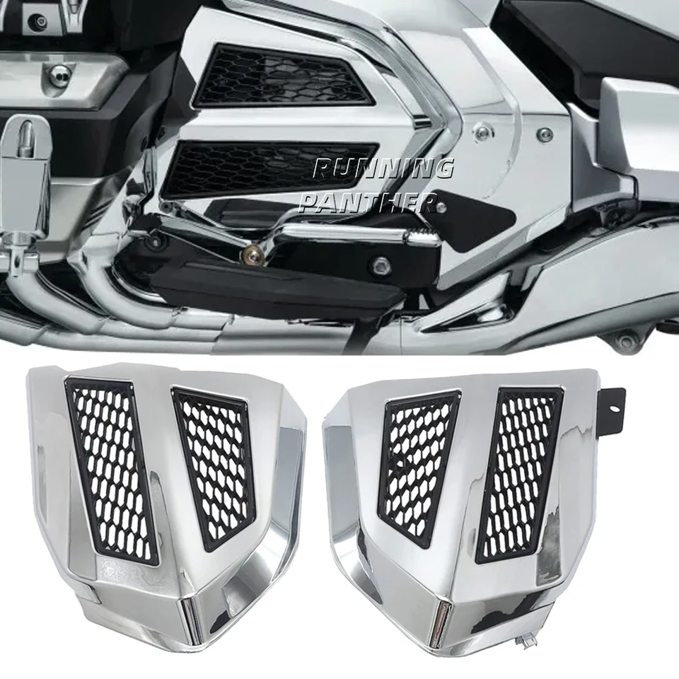 Prenos motora pokrýva chróm alebo čierna pre Honda Gold Wing GL1800 GL1800 F6B 2018-2021 2020 Kryt mriežky na kapotáži chladiča