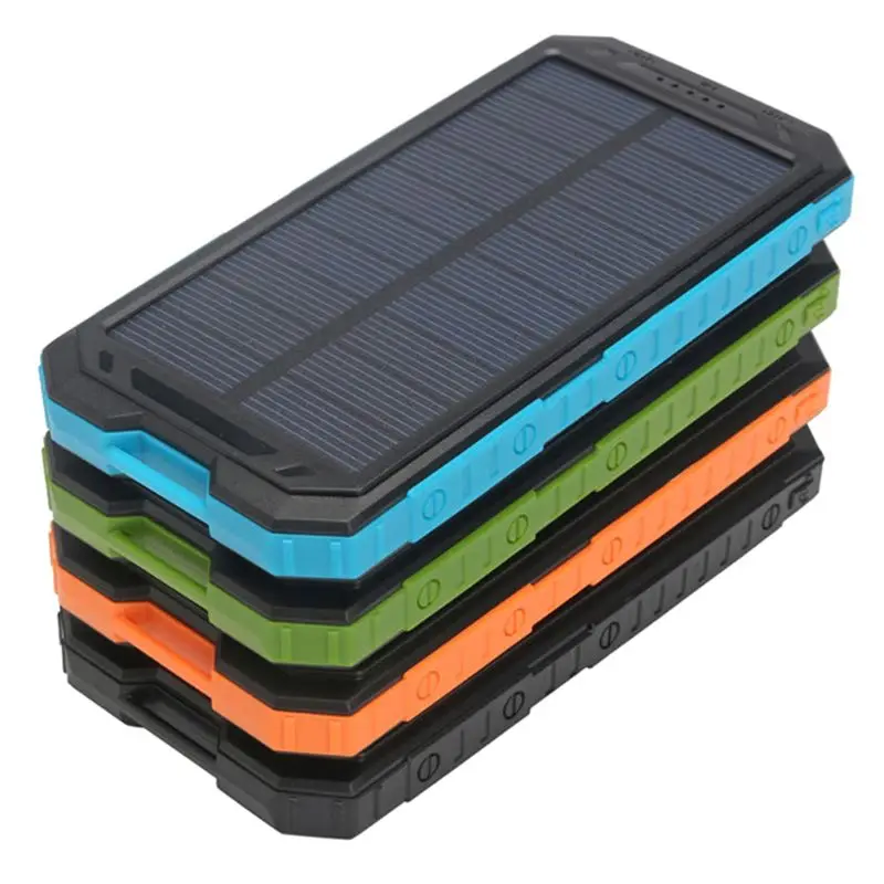 Prenosná 500000 mAh dual-USB Powerbank Witerproof Solar Bank Bank