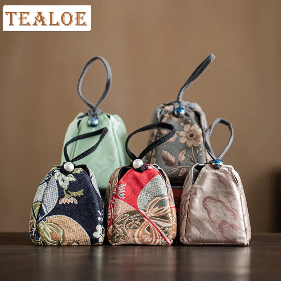 Prenosná bavlna a ľanový skrytý čaj Cozies Zen Bundle Te Tikonf Tea Cozy pre čajovú črevnú vrecko na ruky na ruky na čaj Tach Cha príslušenstvo