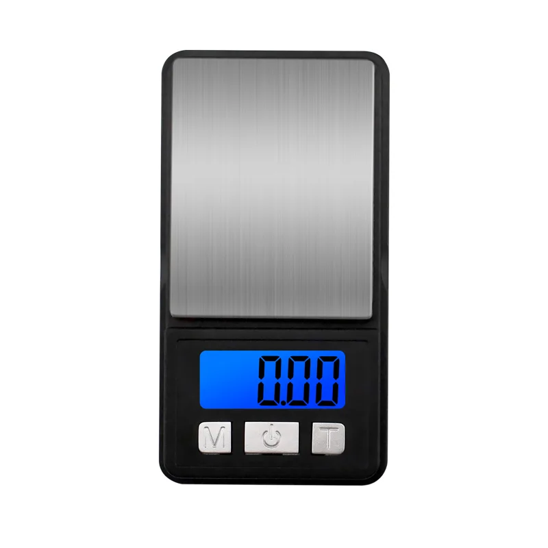 Prenosná digitálna šperky Scale Mini Pocket Scale 200G/500G 0,01G Vysoko presná presnosť LCD podsvietenia elektronického váhu