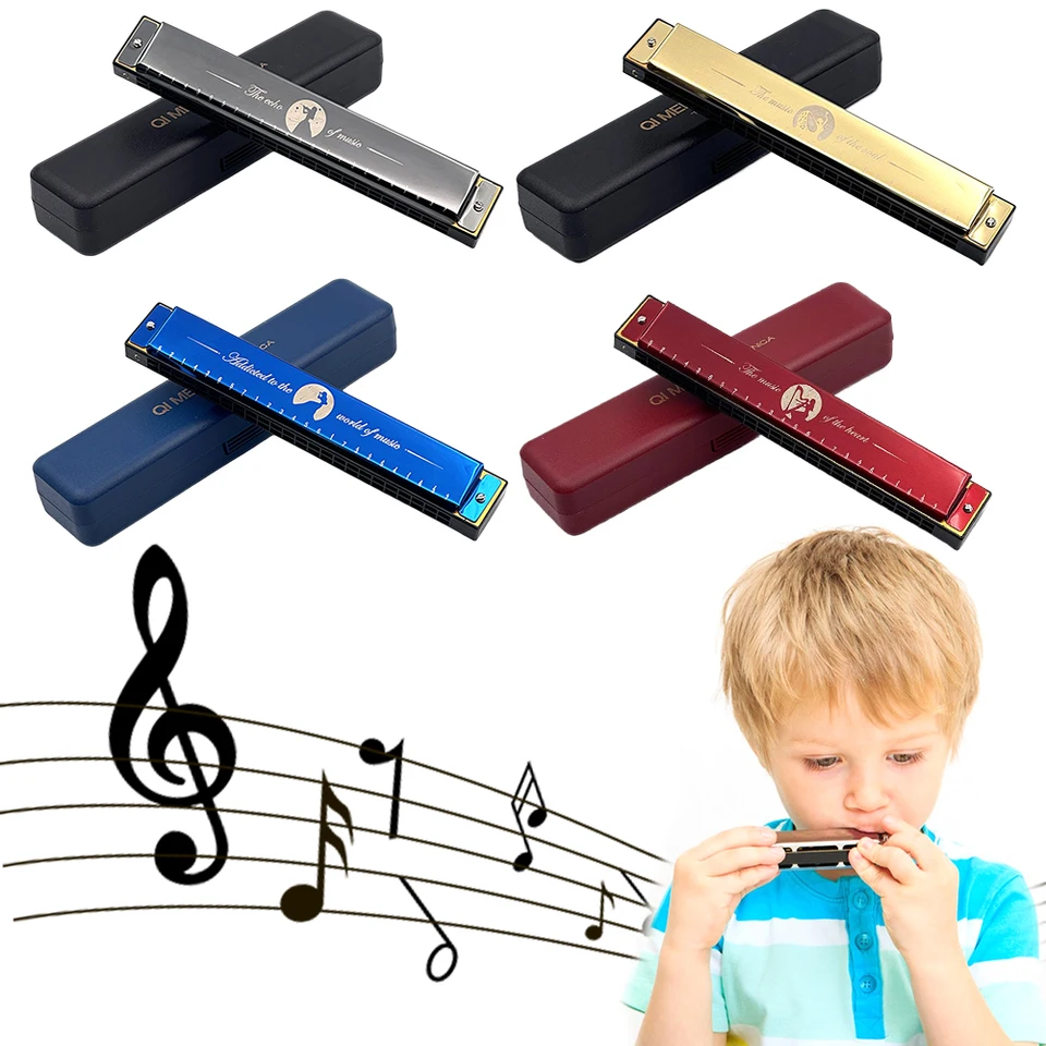Prenosná harmonika Profesionálny kompaktný ústa organ Lightweight Harmonica Hudobné nástroje pre študentov začiatočníkov