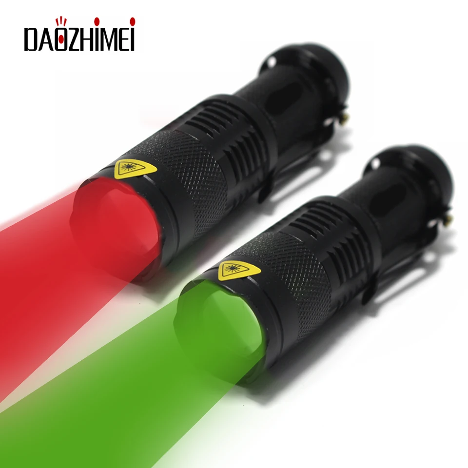 Prenosná LED baterka 1mode Outdoor Fishing Loving Mini Spot Light Zoomable Tactical Weproof Lanterna Použite 1 * AAA/14500