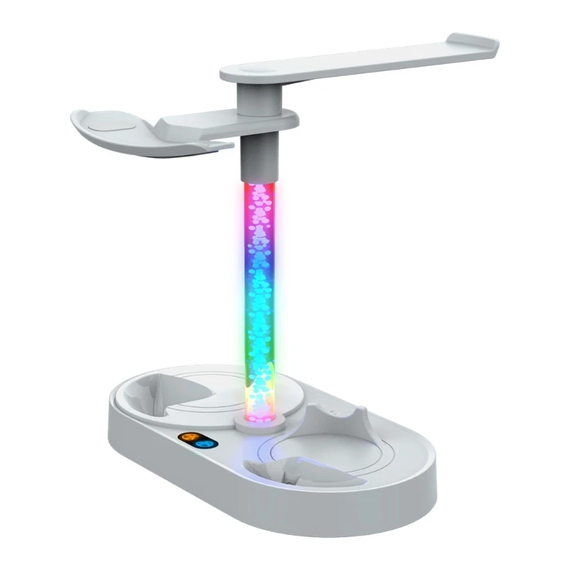 Prenosná nabíjacia stanica VR Magnetické nabíjanie Dock RGB nabíjacia základňa skladovací stojan na skladovací stojan pre psvr2