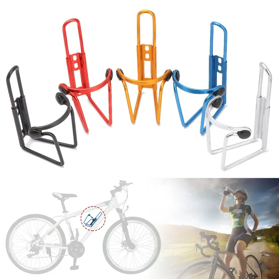 Prenosná nastaviteľná konzolová držiak hliníková zliatina Bicycle Cup Držiteľ držiaka na fľaše držiaka fľaše Storage nápojový stojan