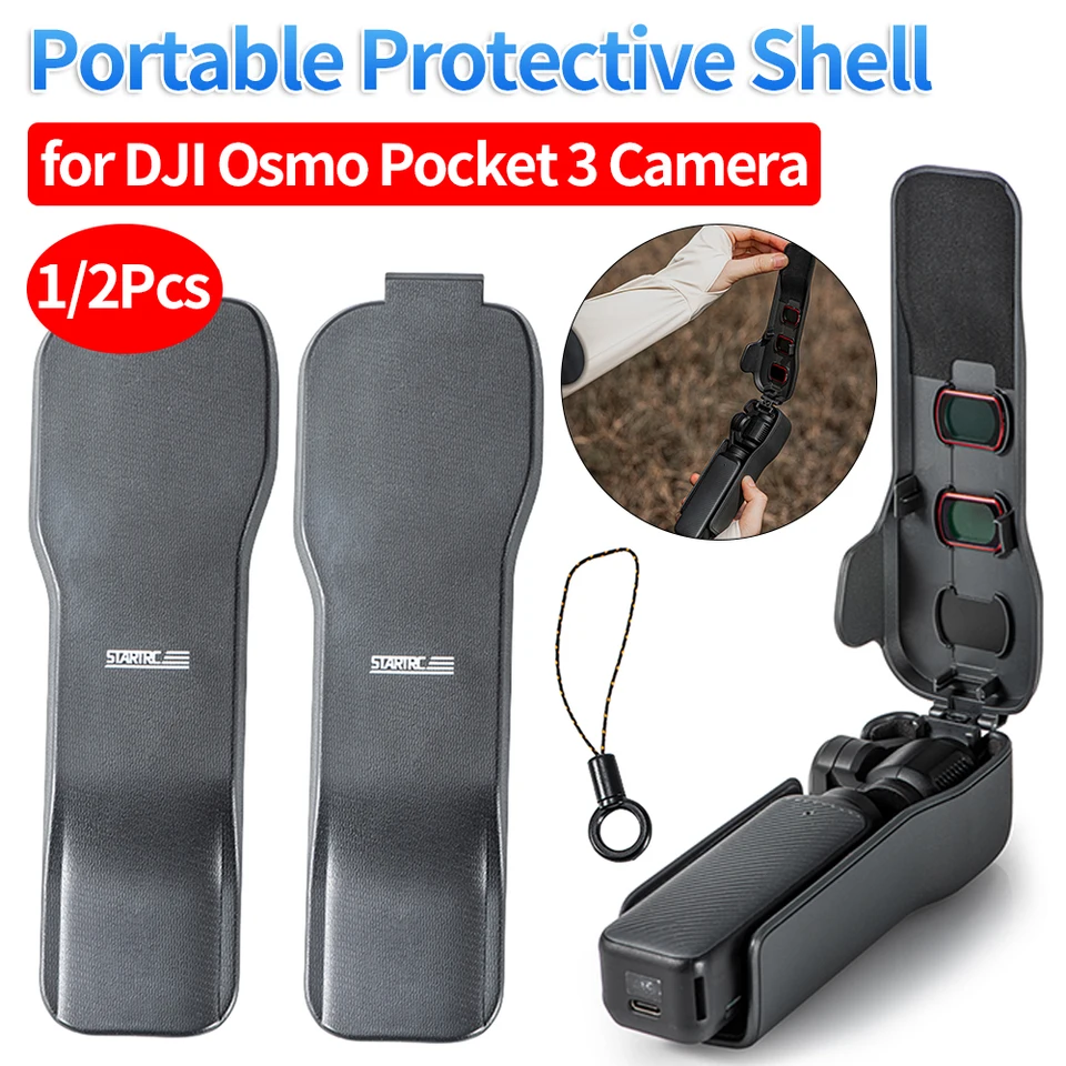 Prenosná ochranná škrupina 1/2ks pre DJI Osmo vrecko 3 kvapka na kvapku Camera Drop Storage Box Shock odolný voči nárazu tvrdého puzdra Fotoaparát Príslušenstvo