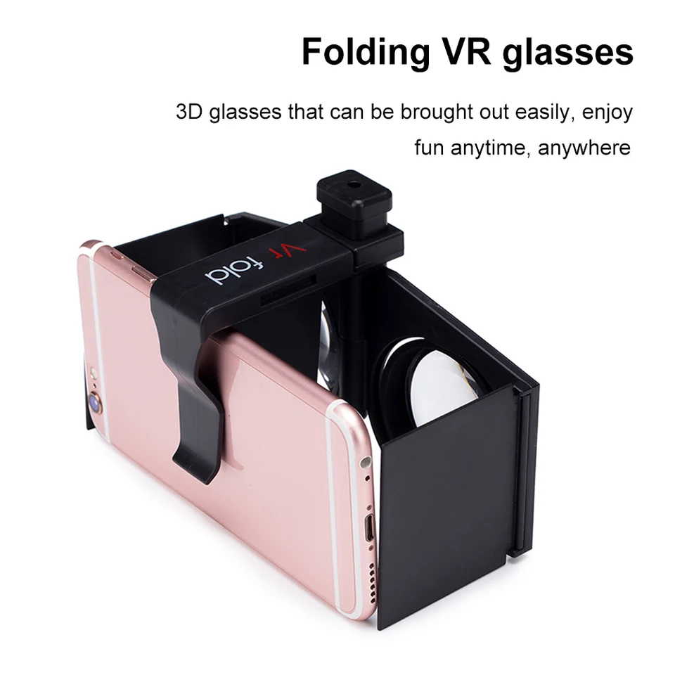 Prenosné 3D okuliare VR filmy hry plastová virtuálna realita VR okuliare súpravy Skladacie okuliare VR virtuálnu realitu VR pre mobilný telefón