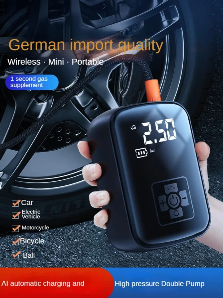 Prenosné auto vzduchové čerpadlo Elektrický nafukovací inflátor pneumatiky nafúknutie pneu