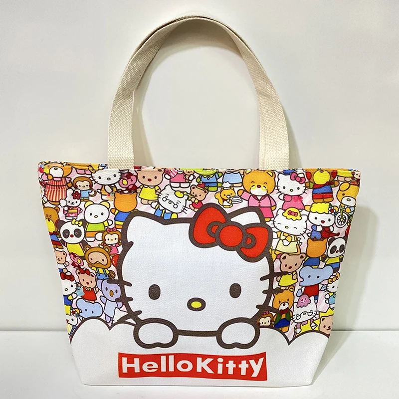 Prenosné hello mačiatko plátno taška karikatúra Kate Cat Ramer Bag Japanese Light Light Capacity Tack Tack Cestovná taška Darčeková hračka