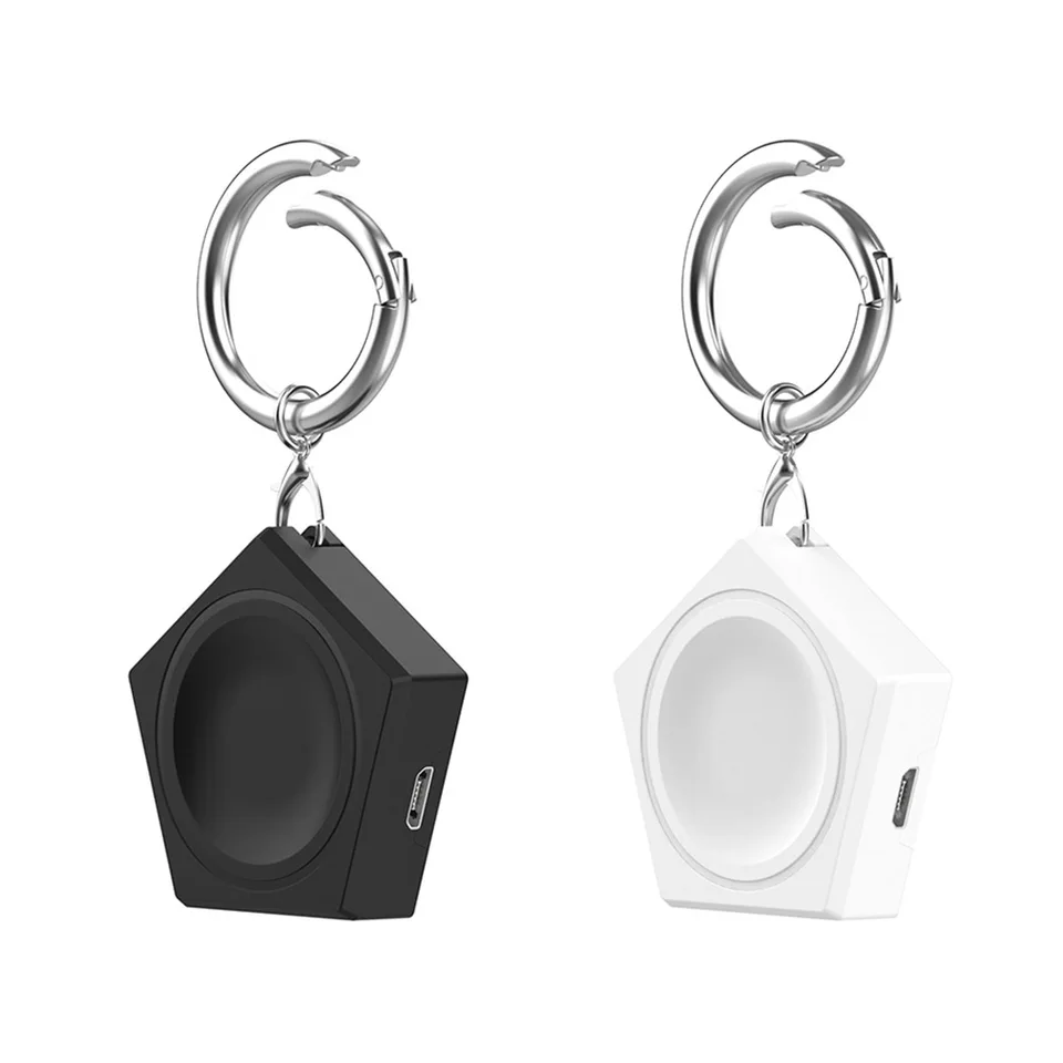 Prenosné nabíjacie Dock Typ C & Micro PortSwireless Charger s adaptérou na nabíjačku Keychain pre Galaxy Watch 5/4/Active 2