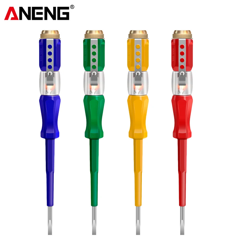 Prenosné napätie testera Pen Nekontaktné tester Screwdriver Neon Bulb Screwdriver Tester napätie pre živé/nulové drôtové úsudok