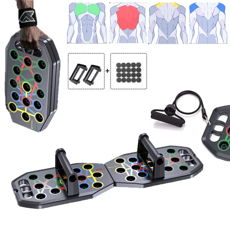 Prenosné push Up Runchles Profesionálne skladacie push Up doska set s rukoväte skladacie fitnes vybavenie domáce cvičenie