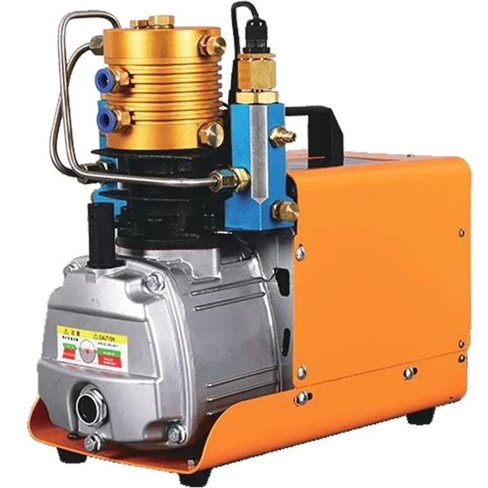 Prenosný 1,8 kW 220V 50Hz 30MPA 4500psi 300bar PCP Scuba Diving Air Compressor Olej bez oleja piestového čerpadla