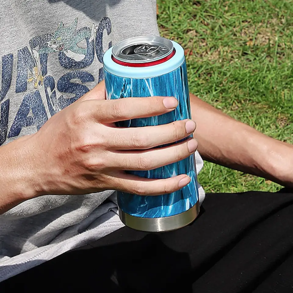 Prenosný 12oz piva tepelného izolácie hrnčeka z nehrdzavejúcej ocele dvojvrstvové pivo chladič s hrnčekov