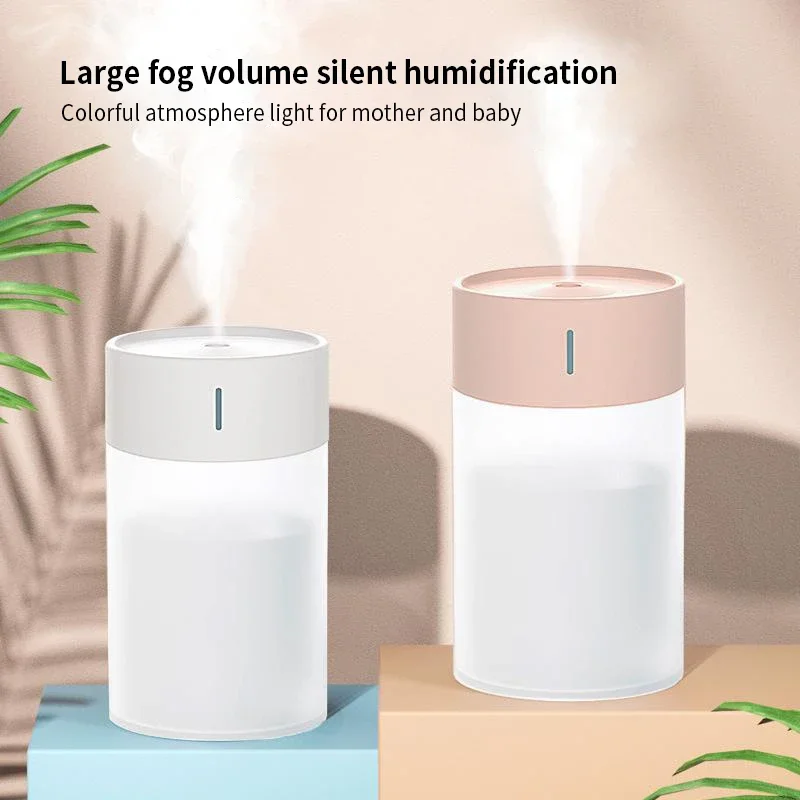 Prenosný 260 ml vzduchového zvlhčovača mini aróma olejový difúzor USB Cool Mist Strešer s farebným nočným svetlom vlhký pre domáce auto