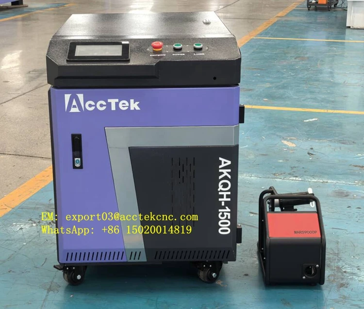 Prenosný 3 v 1 laserom zváračom vreckových vlákien Automatické laserové zváranie Čistiaci stroj 1500 W 2000W 3000W