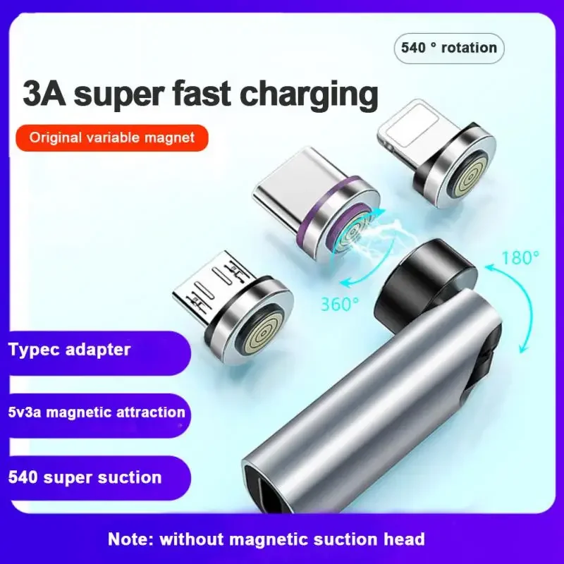 Prenosný 40W magnetového nabíjačky typu C Connector Dáta synchronizácia otáčania typu C adaptér USB C Magnetický adaptér Príslušenstvo pre smartfóny