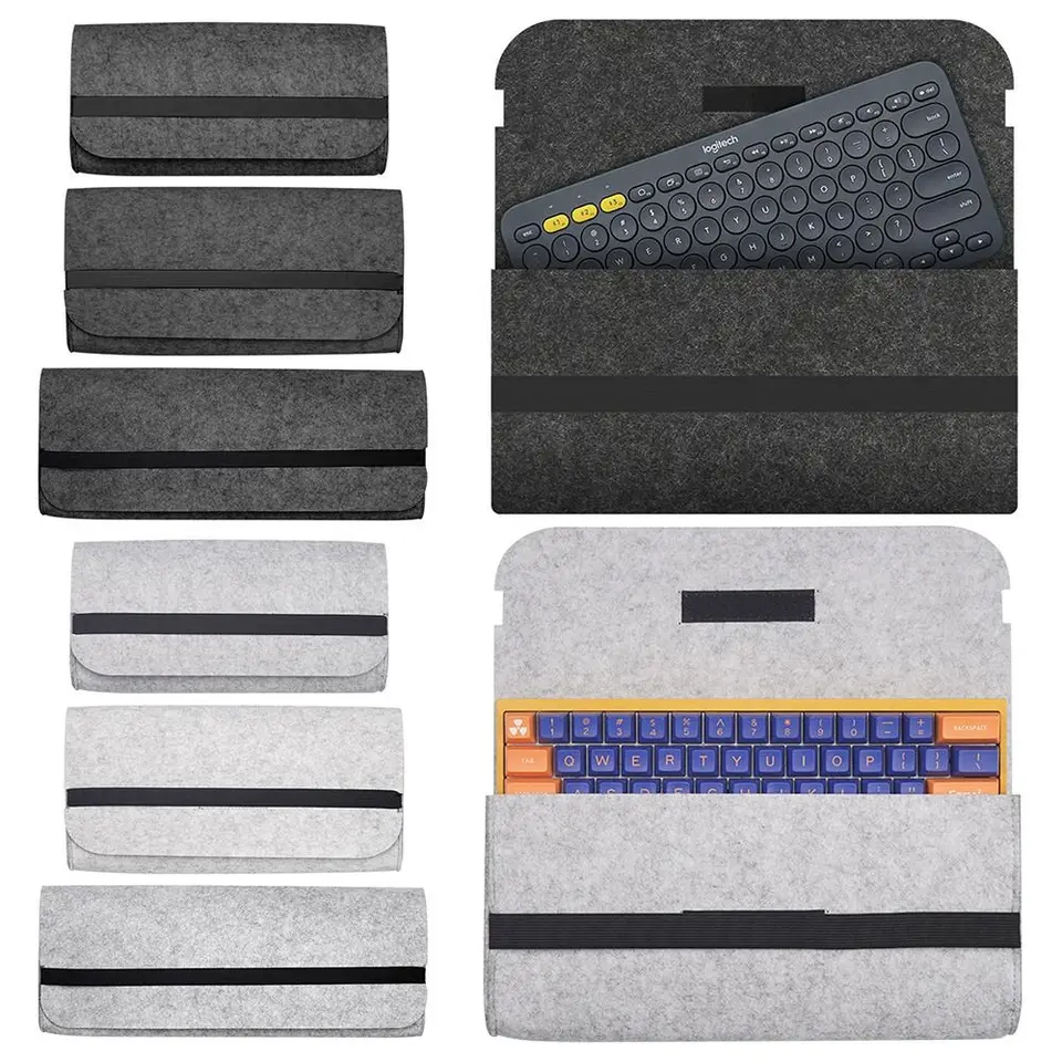 Prenosný 60/87/104 Klávesové klávesy Klávesnica vrecko na klávesnicu Balenie plstených tašiek Mechanická klávesnica prepravovanie puzdra Storage Bag Periférny vrecko
