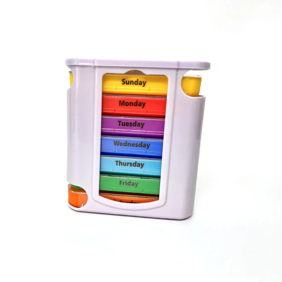 Prenosný 7 -dňový liek Medical Pill Box