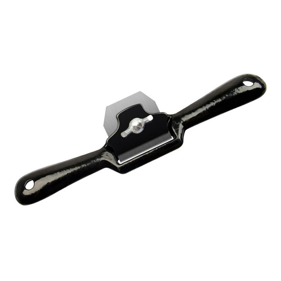 Prenosný 9 palcový ručný plánovač Spokeshave Drevené rezanie spodnej hrany Orezávanie pre tesárske manuálne nástroje na spracovanie dreva Čierne