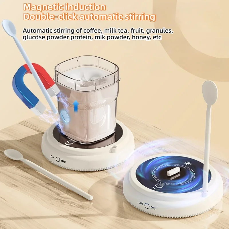 Prenosný automatický miešací pohár USB nabíjanie nabíjanie magnetického zavesenia Shaker Elektrické miešacie káva šálka Voda šálka mlieka Mlieč