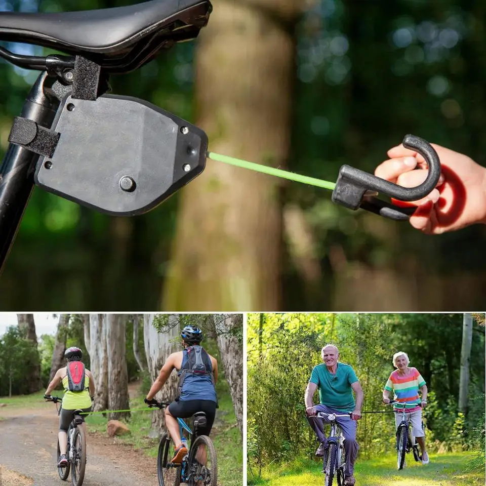 Prenosný bicykel vlečie lano elastické kompaktné ľahko prepravovať ideálne pre dospelých detí deti-dieťa Mountain Bike Adventures