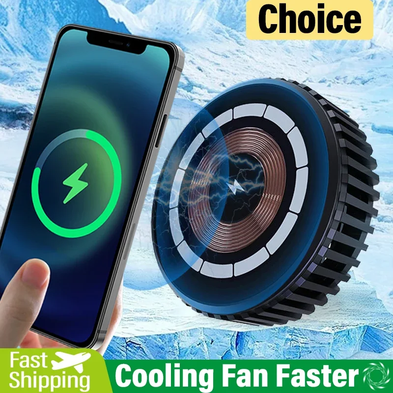 Prenosný chladič magnetického telefónu s funkciou 15 W bezdrôtového nabíjania pre QI2 iPhone 16 15 14 13 Pro Max