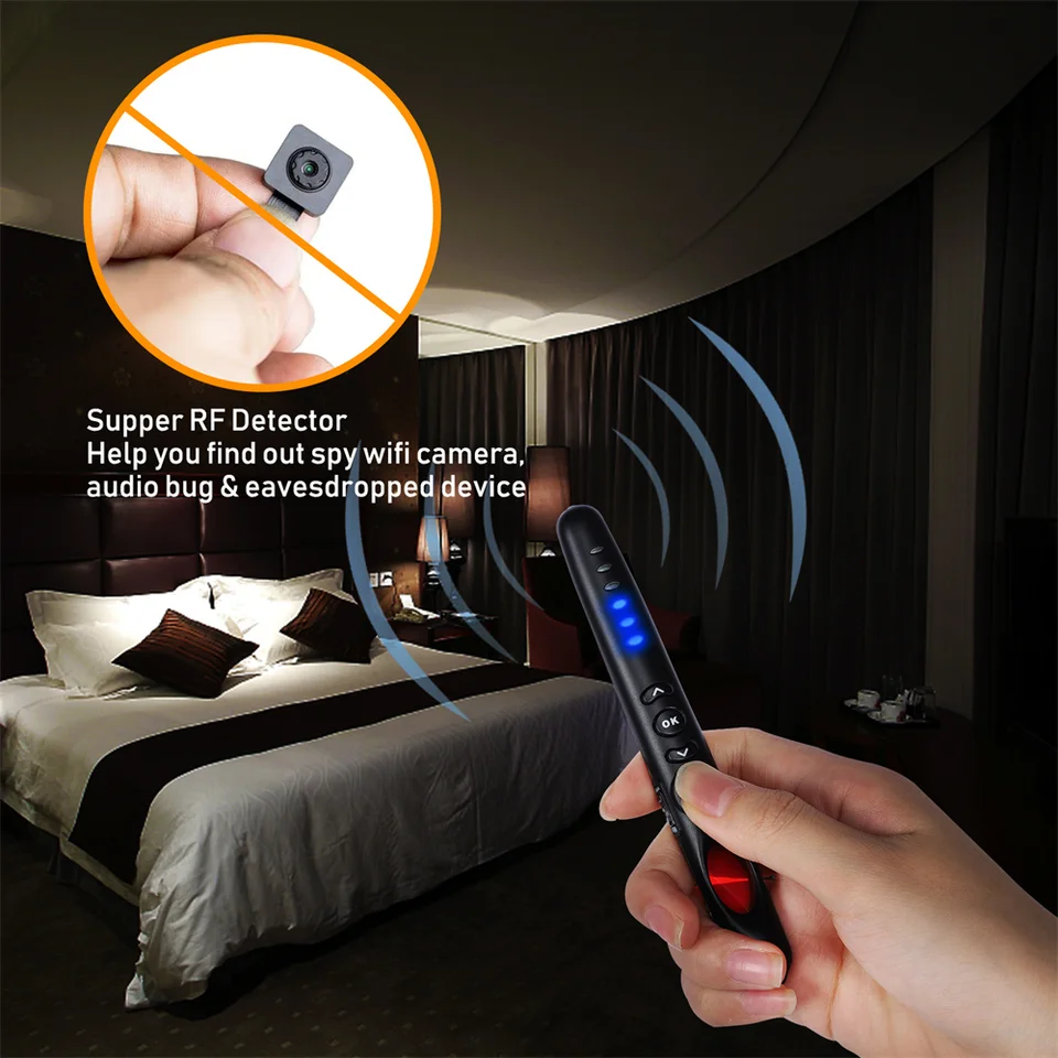 Prenosný detektor anti -špionážnej kamery Alarm GSM Finder Finder Finder Distect RF detekcia GPS Locator Locator tracker Skener G718